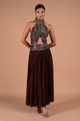 Chocolate Brown Gown946 video